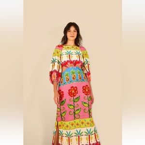 FARM Rio Color Garden Print Dress Size Medium
